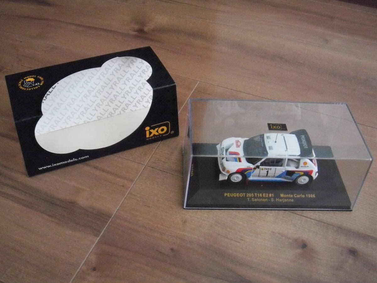 Amazon | イクソ プジョー 205 ミニカー 1/43 1986 NO.1#1 IXO PEUGEOT